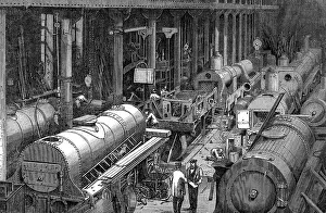 Technics: industry, locomotive construction, Stephenson