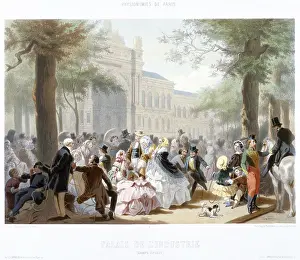 Socialising: The Industry palace at the Champs-Elysees, Paris