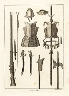 Arquebus: Infantry armour and weapons, 17th century
