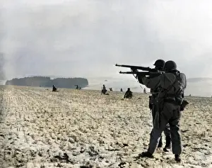 Bastogne: US infantry on Bastogne front