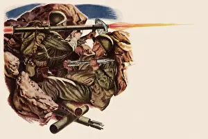 Arcliparfightinground: Infantry fires Bazooka