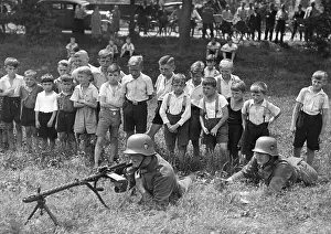 Replaced: Two infantrymen during an exercise, 1935
