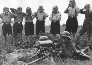 Replaced: Infantrymen at a target practice, 1935