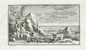 Naturelle: Infants at play on beach