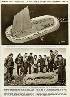 Collapsible: Inflatable German dinghy by G. H. Davis