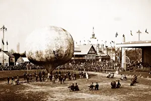 Inflating: Inflating the balloon, Royal Naval Exhibition