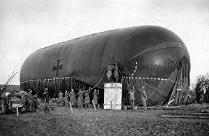 Inflated: Inflating a German observation balloon