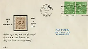 Fundraising: This is Inflation, WW2 American War Bonds postal cover