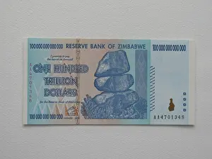 Harare: Inflationary bank note, Zimbabwe