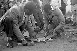 Beaters: Informal panel beater working in Tembisa
