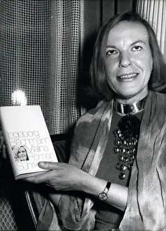 Bachmann: Ingeborg Bachmann, German writer, with first novel