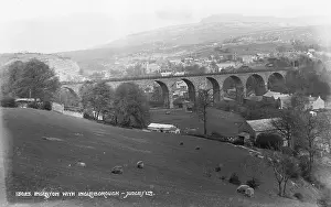 Viaduct: Ingleton Viaduct with Ingleborough Mountain