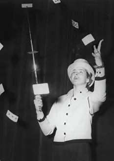 Ranked: Ingrid Bergman, actress, performs as a magician
