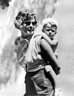Blockbuster: Ingrid Bergman, actress, with her son Robertino