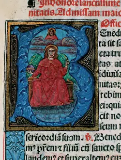 Enthroned: Initial. Missal