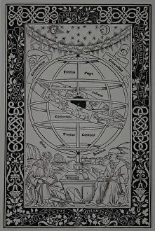 Epitome: Initial 'V'. Woodcut from' Johann