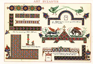 Ernest Guillot: Initials, frames, motifs and chimera from Byzantine