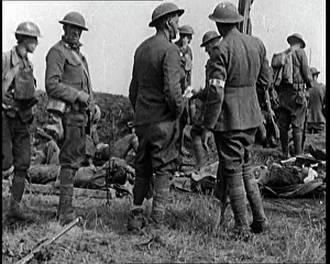 Stretchers: Several Injured Men Are Lying On Stretchers