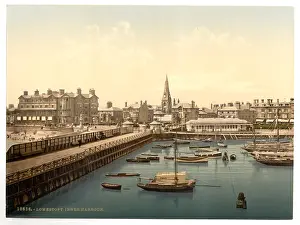 Lowestoft: Inner harbor, Lowestoft, England
