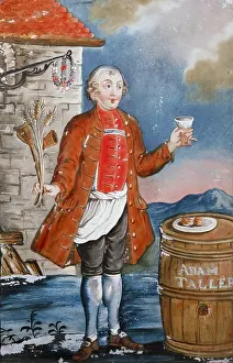 Taller: Innkeeper with beer barrel