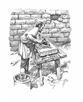 Stonemason: Inscribing a tablet