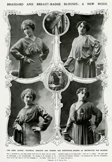 Armlets: Inscripted armlets and badges for blouses 1913