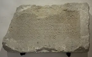 Provenance: Inscription with dedication to Caius Vallius Postumus