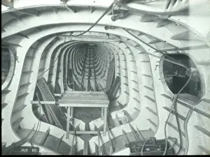 Iris: Inside the Blackburn Iris fuselage during construction