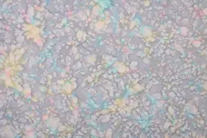 Marbling: Inside cover of autograph book - marbled floral pattern