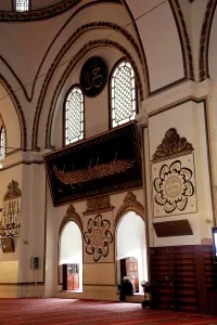 Beyazid: Inside of the Grand Mosque - Ulu Cami in Bursa, Turkey