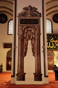 Beyazid: Inside of the Grand Mosque - Ulu Cami in Bursa, Turkey