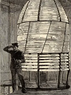 1756: Inside the lantern of the fourth Eddystone lighthouse