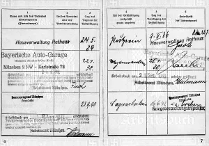 Schemes: Inside of a pass of the Reich Labor Service, 1942