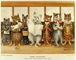 Inside Passengers by Louis Wain