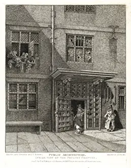 Gatekeeper: Inside view of the Poultry Compter, 1811