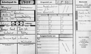 Completion: Inside of a working paper of the Reich Labor Service, 1933