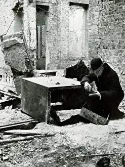 Auction: Inspecting Blitz bomb damage, Christie's Auctioneers, WW2