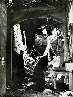 Auction: Inspecting Blitz bomb damage, Christie's Auctioneers, WW2