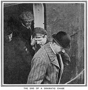 Laurentic: Inspector Dew leaving the Laurentic