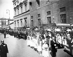 Odeonsplatz: Installation of Archbishop Bettinger, 15.08.1909