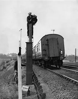 Flashing: Installation of a fog signal for trains