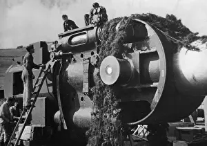 Seawall: Installation of German coast artillery at the Atlantic W