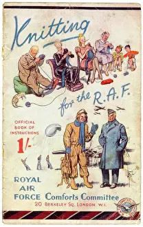 Shilling: Instruction booklet, Knitting for the RAF, WW2