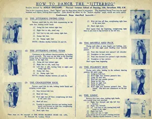 Kick: Instruction sheet, How to Dance the Jitterbug