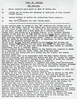 Topside: Instructions for Control of Aerial Photography Camera Ty?
