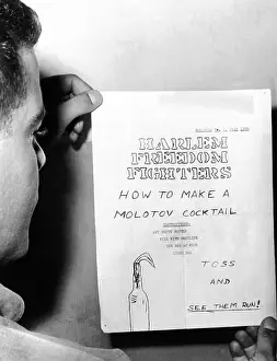 Handbill: Instructions for making a Molotov Cocktail ?