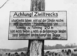 Routes: Instructions on refugee routes in Eastern Prussia, 1944