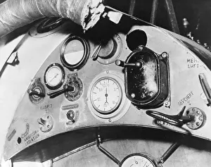 Indicator: Instrument panel, Brandenburg DI fighter plane, WW1