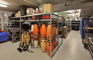 Villette: Instrument storage, Education Centre, Philarmonie