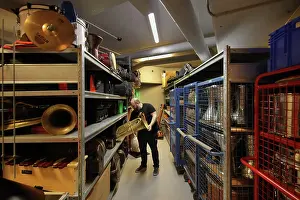 Villette: Instrument storage, Education Centre, Philarmonie